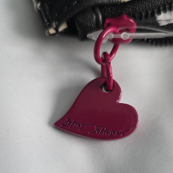 Betsey Johnson Black and White Polka Dot Wallet Set - Picture 12 of 12